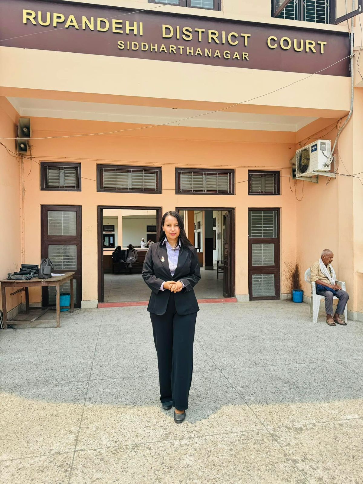 Another professional look of Advocate Suraksha Acharya.