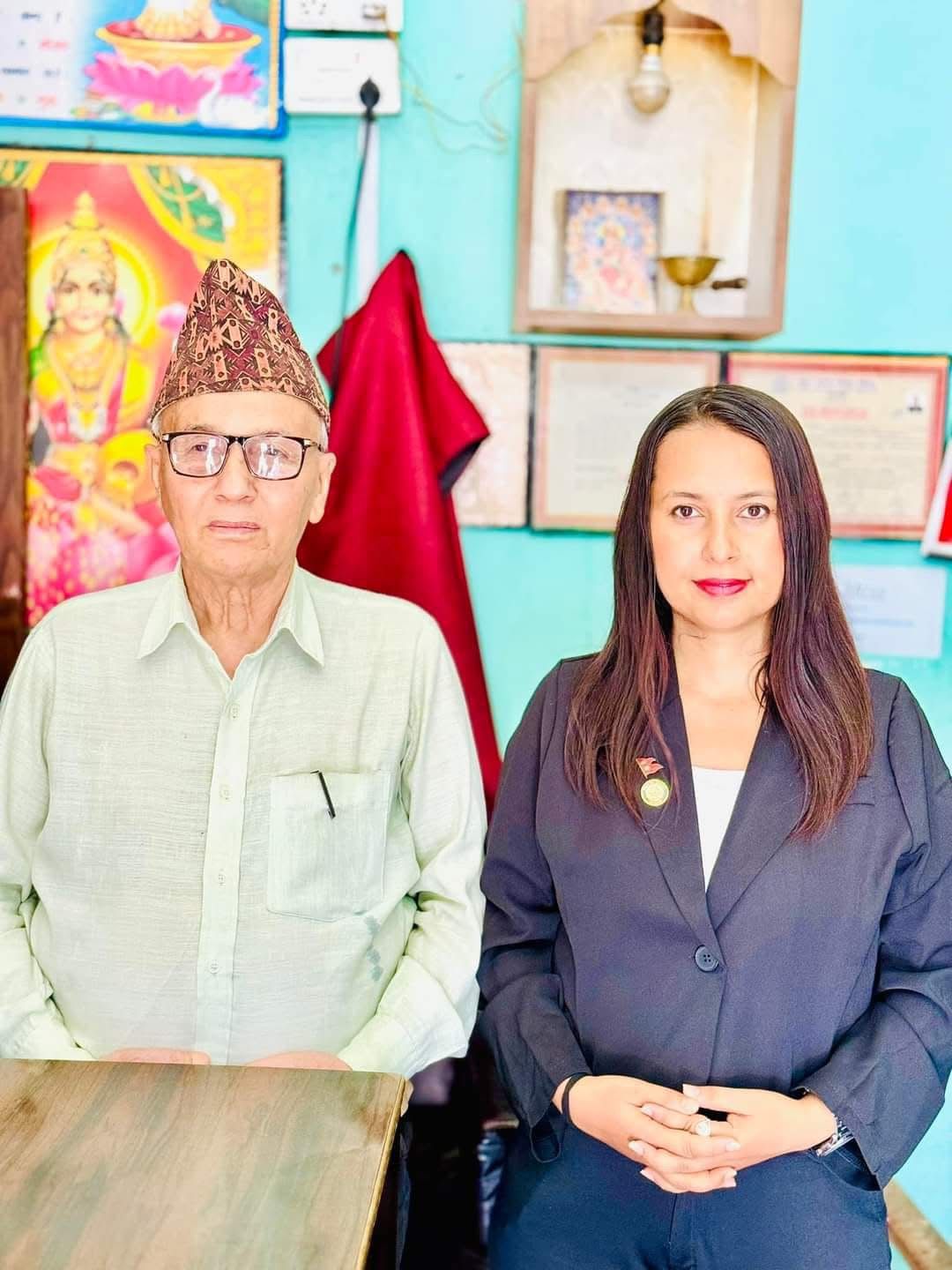 Another professional look of Advocate Suraksha Acharya.