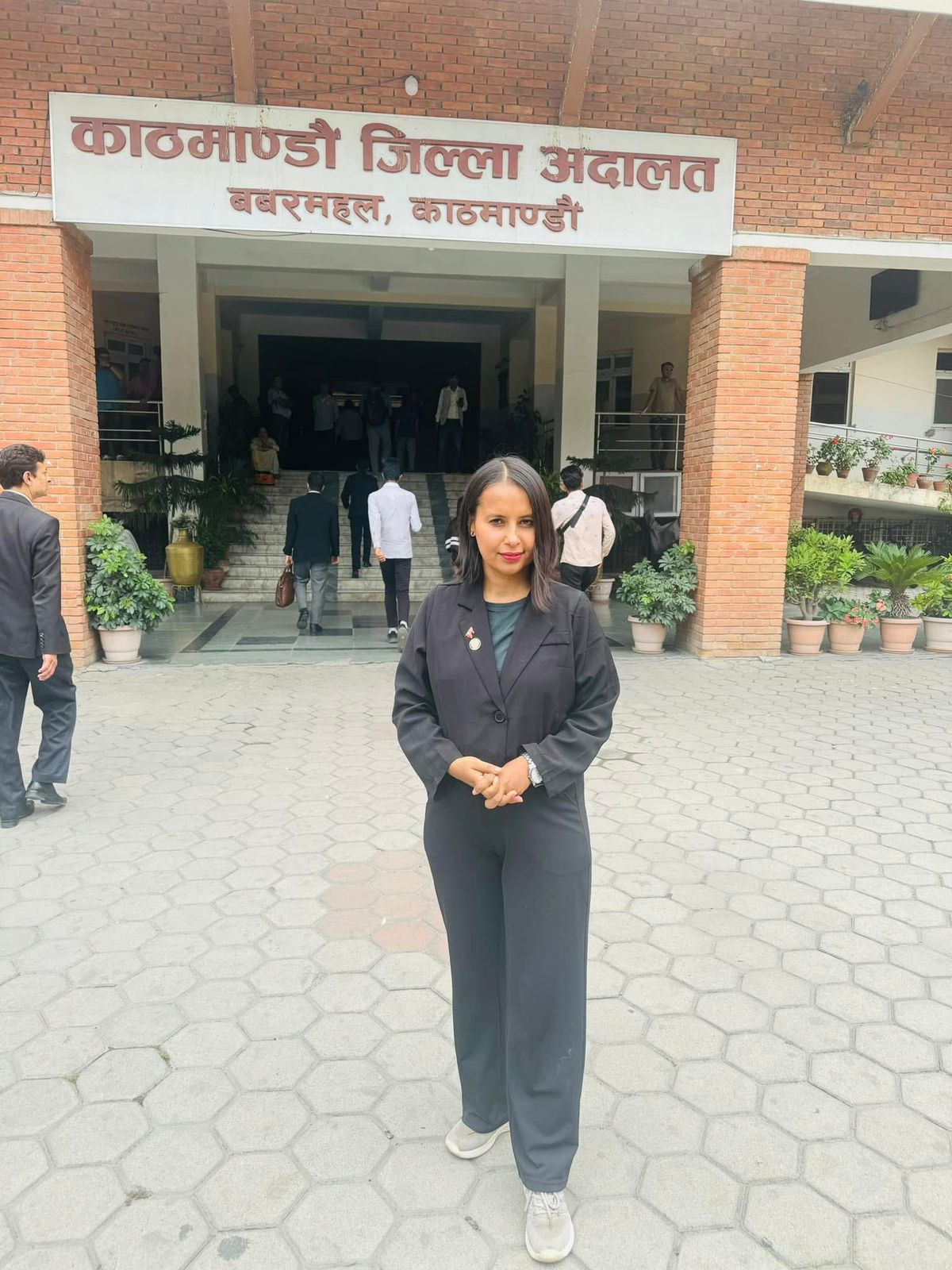 Another professional look of Advocate Suraksha Acharya.