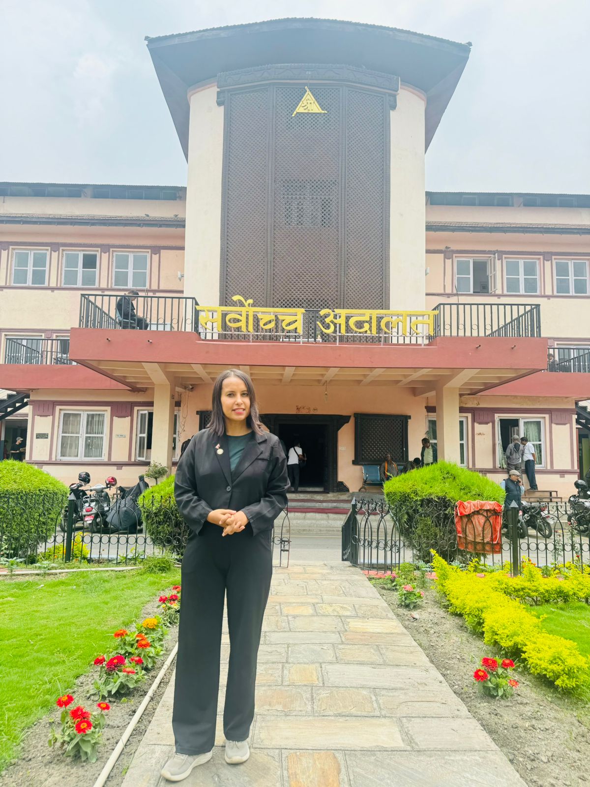 Another professional look of Advocate Suraksha Acharya.