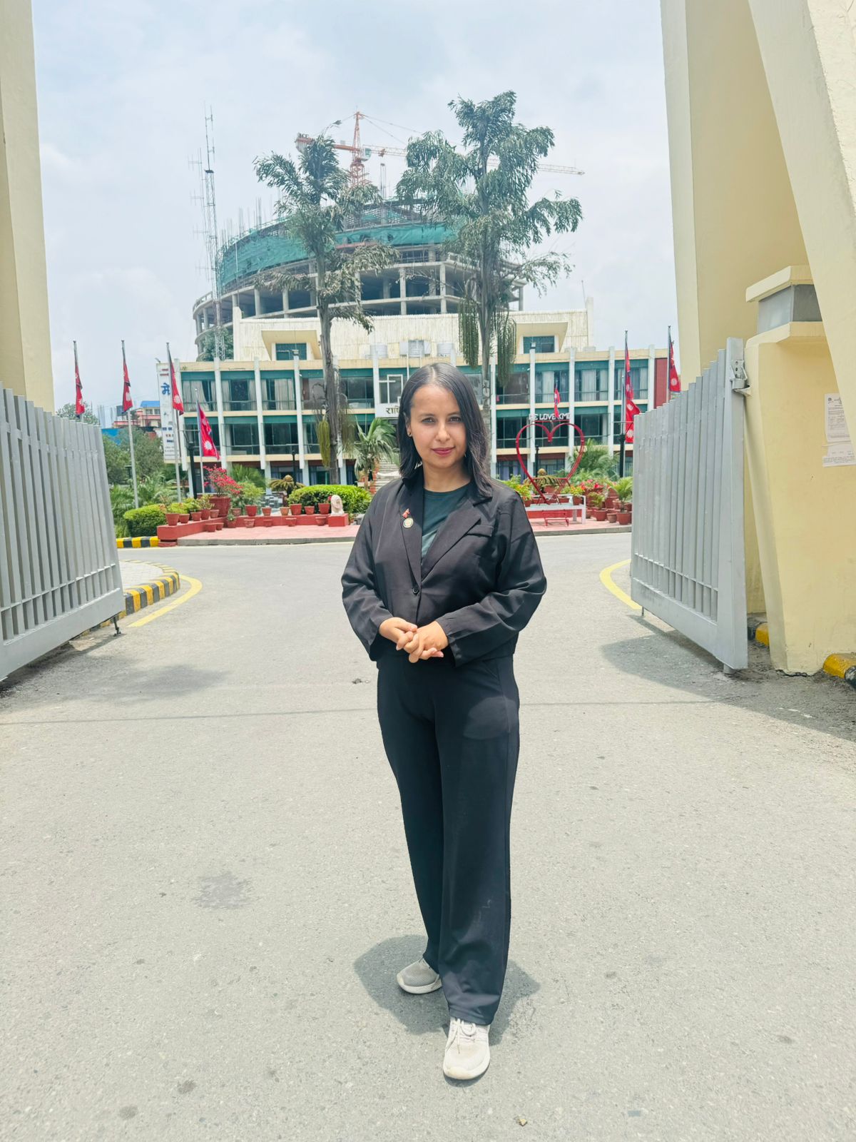 Another professional look of Advocate Suraksha Acharya.