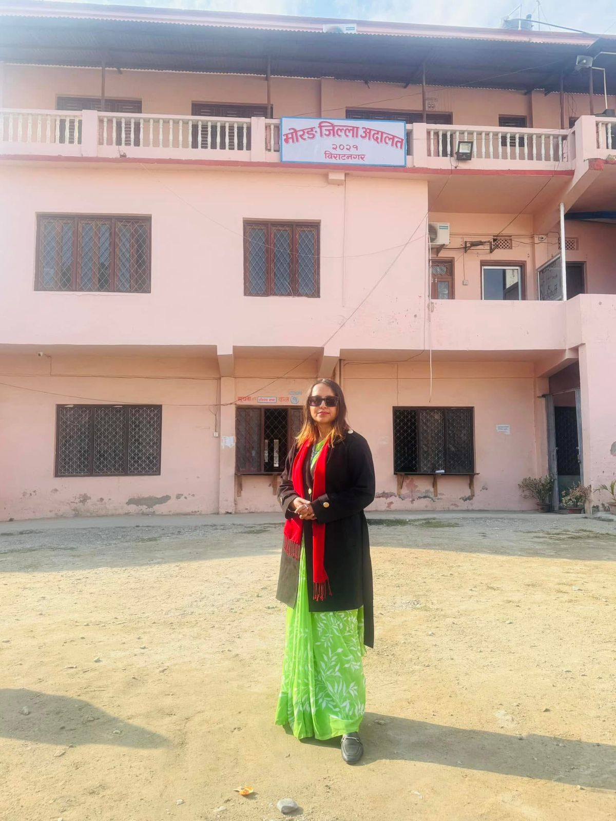 Another professional look of Advocate Suraksha Acharya.