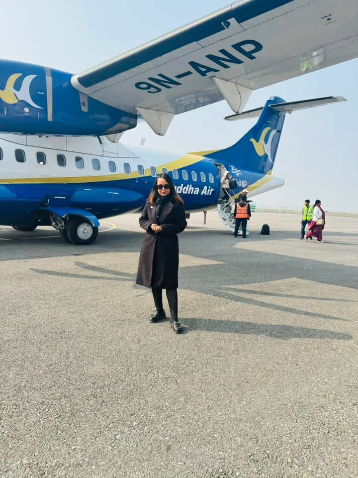 Another professional look of Advocate Suraksha Acharya.