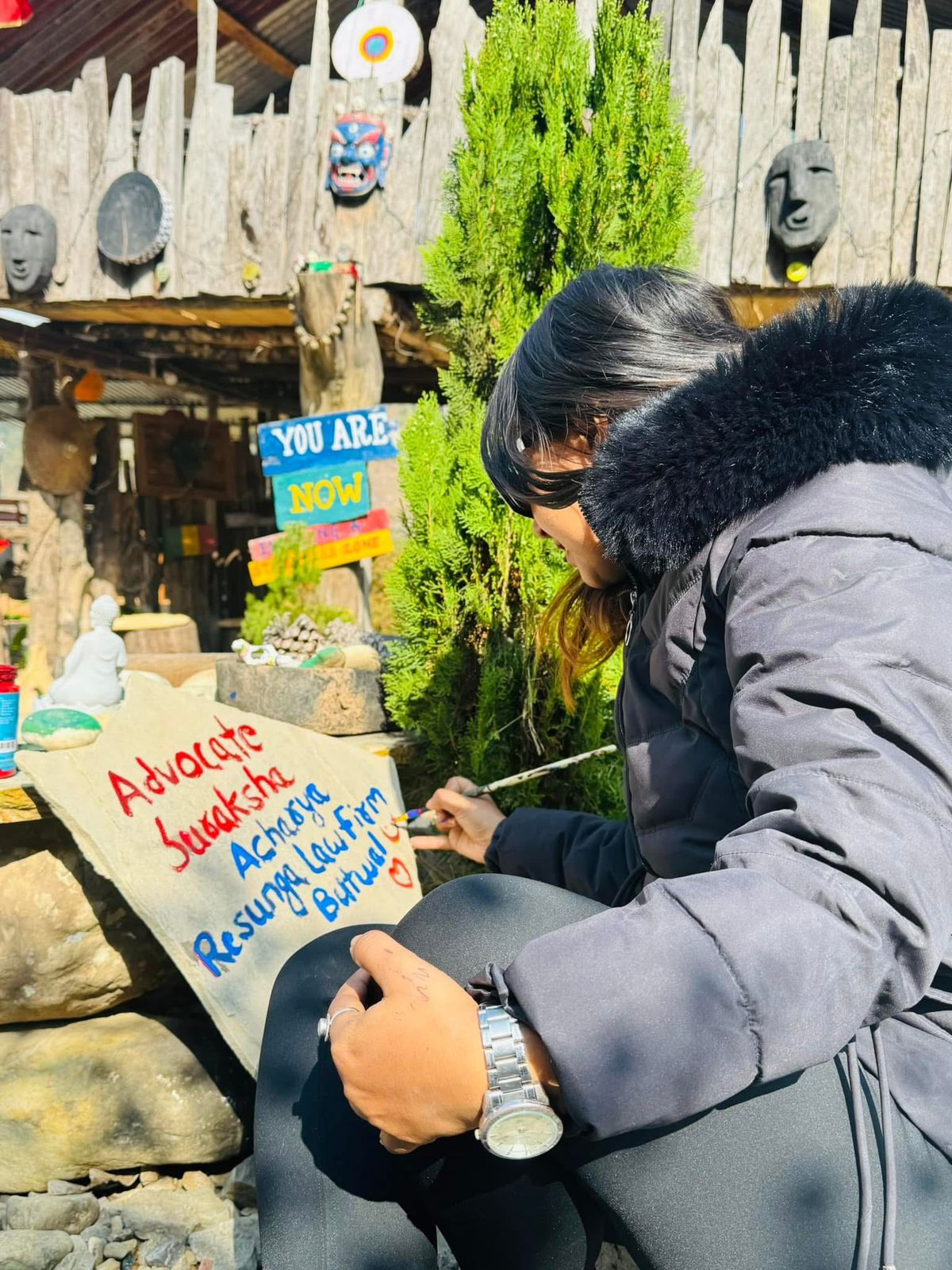 Another professional look of Advocate Suraksha Acharya.