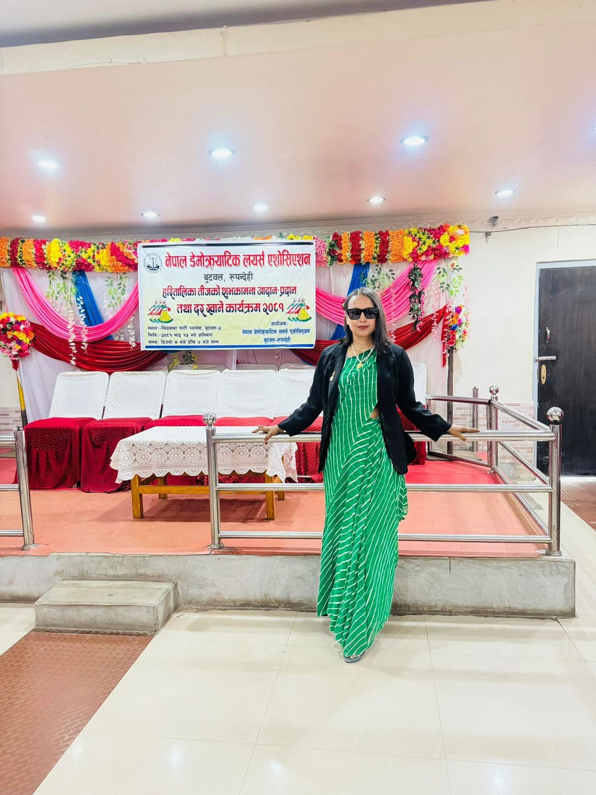 Another professional look of Advocate Suraksha Acharya.