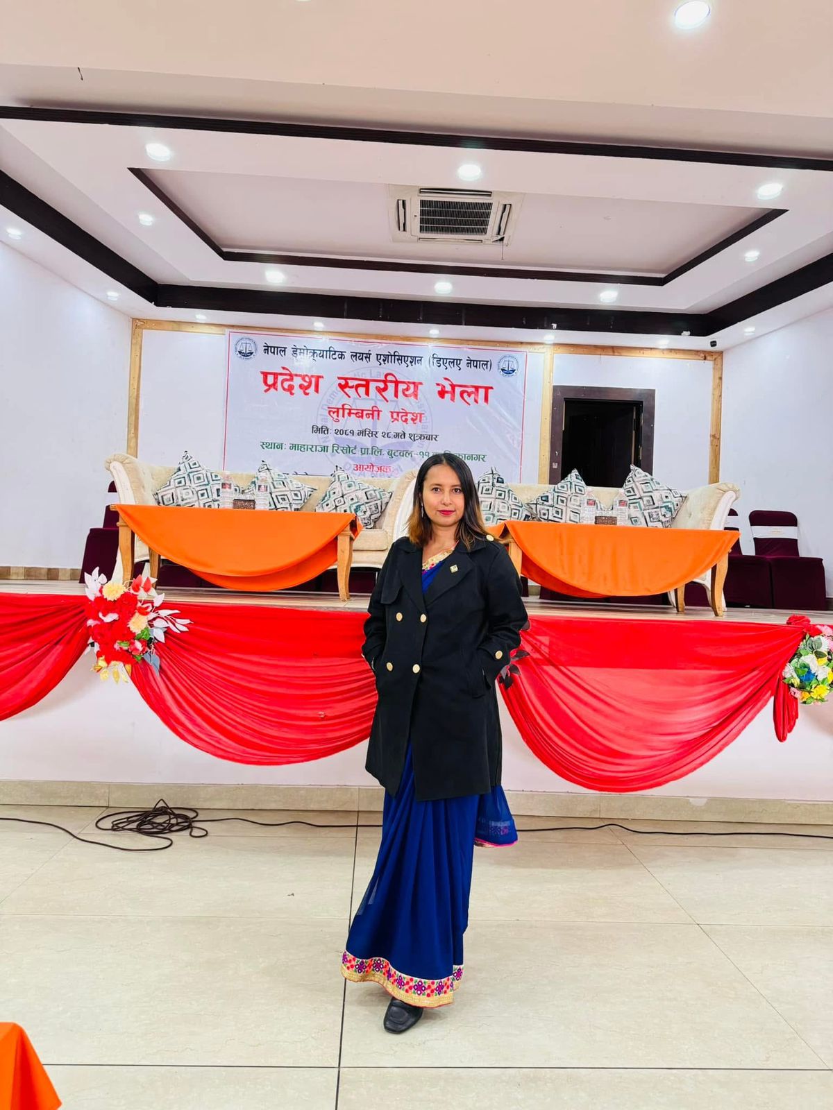 Another professional look of Advocate Suraksha Acharya.