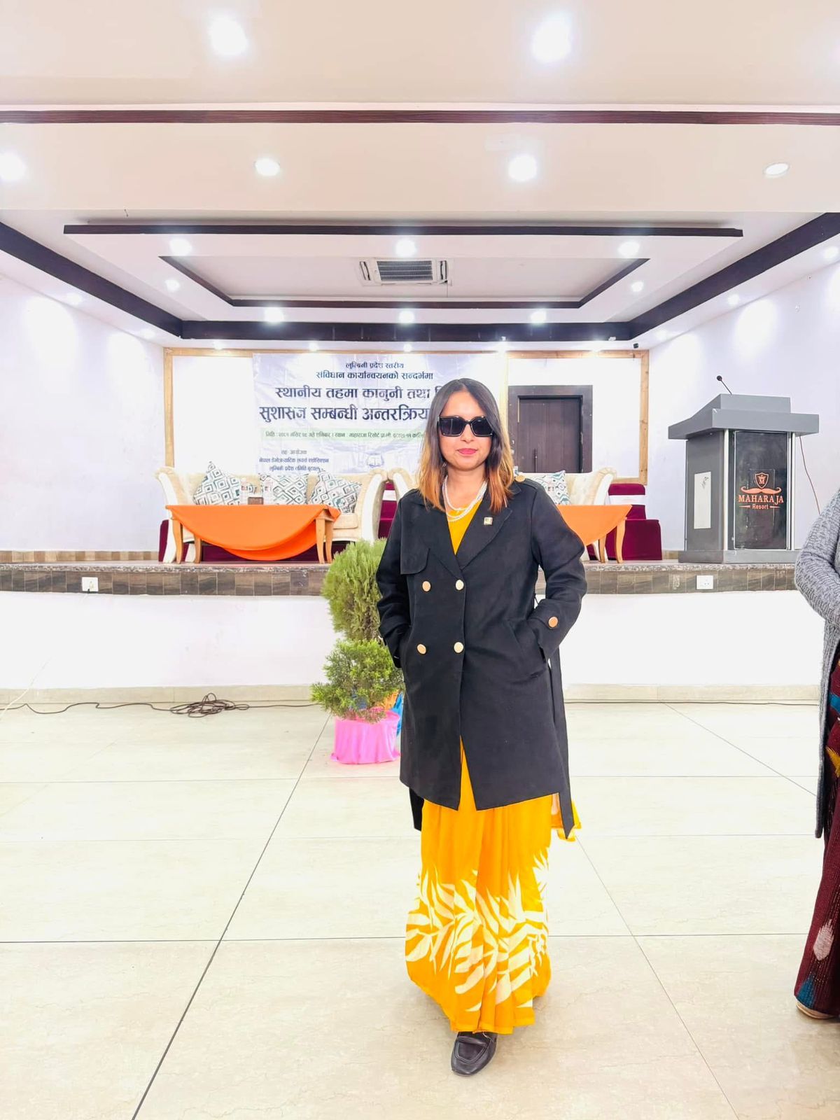 Another professional look of Advocate Suraksha Acharya.